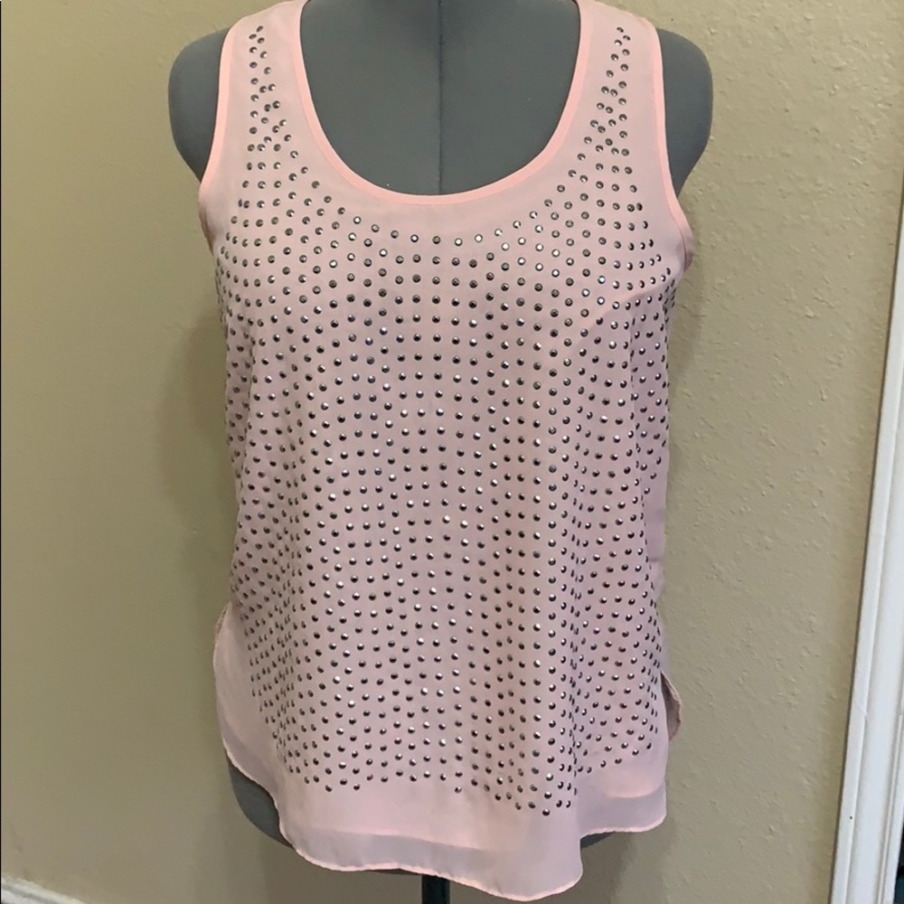 Light Pink Studded Tank size M